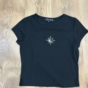 Stylish Black Kids Tee with Yin and Yang Design